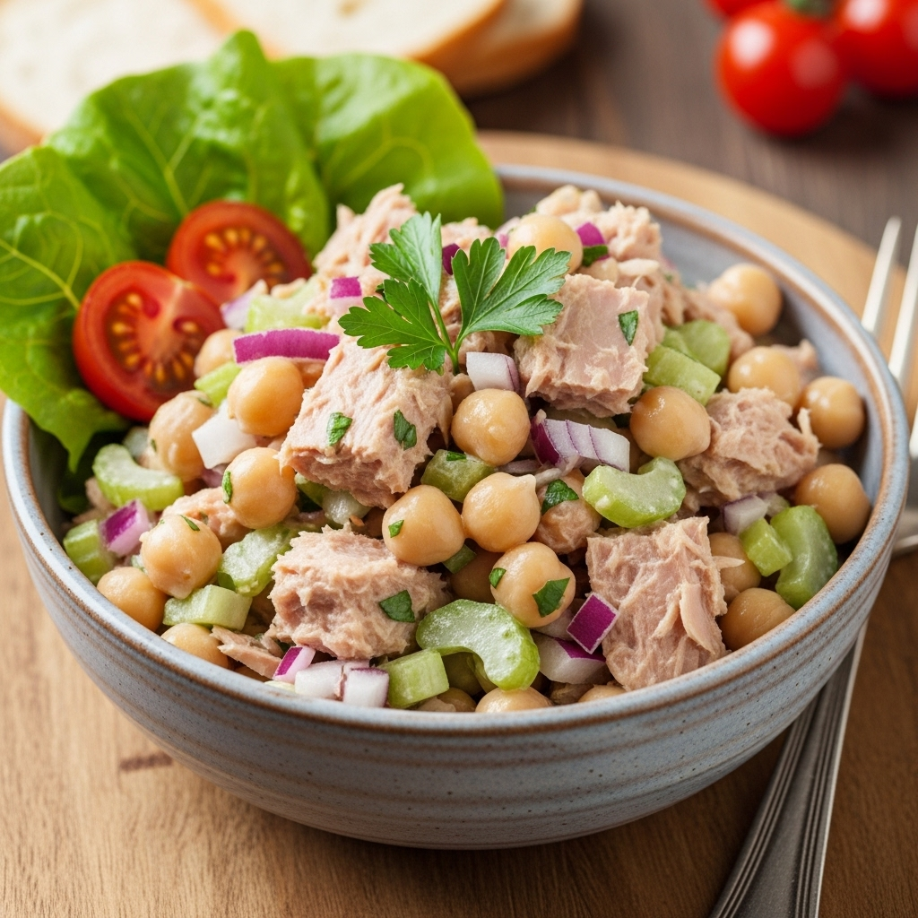 Salada de Atum com Grão de Bico