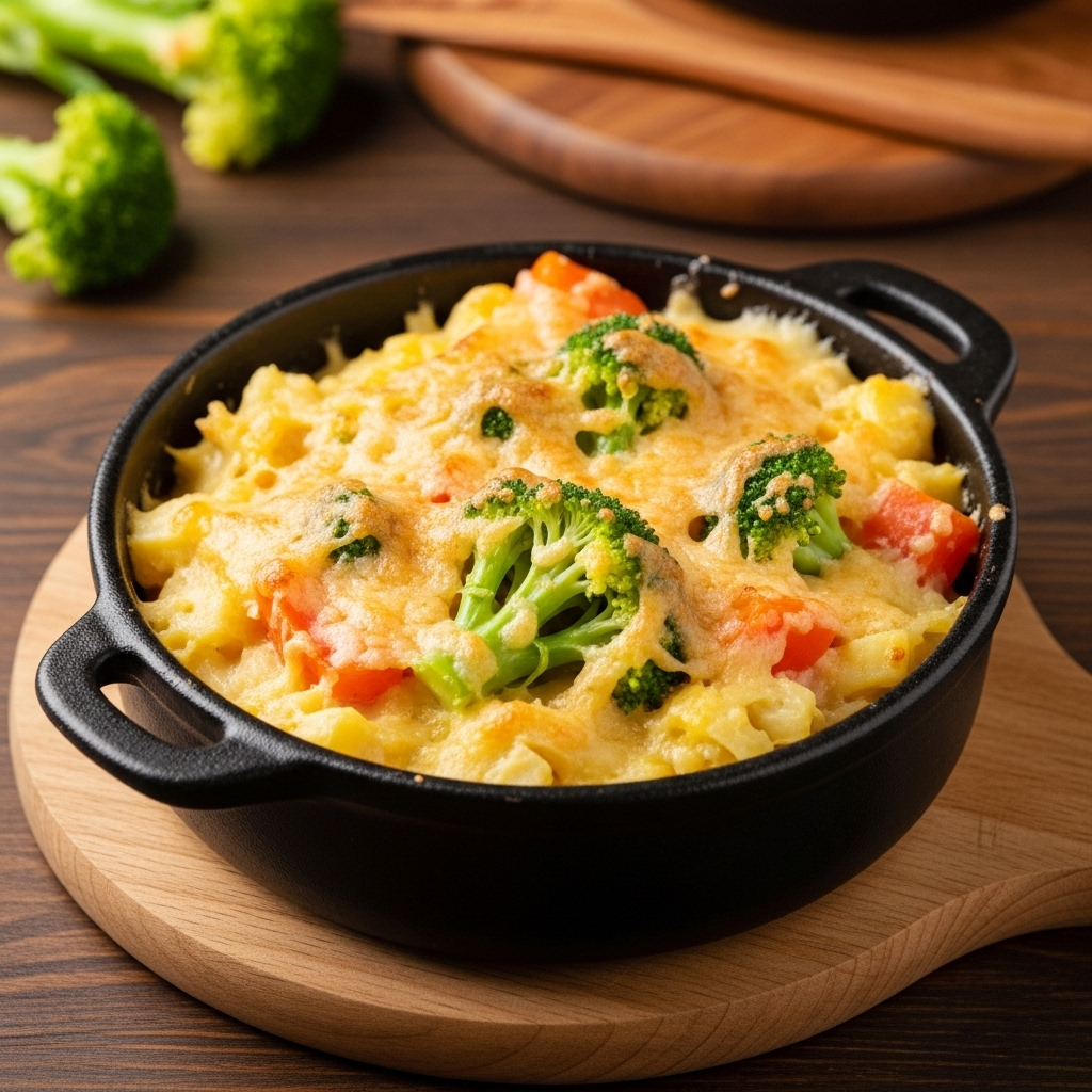 Legumes Gratinados com Queijo