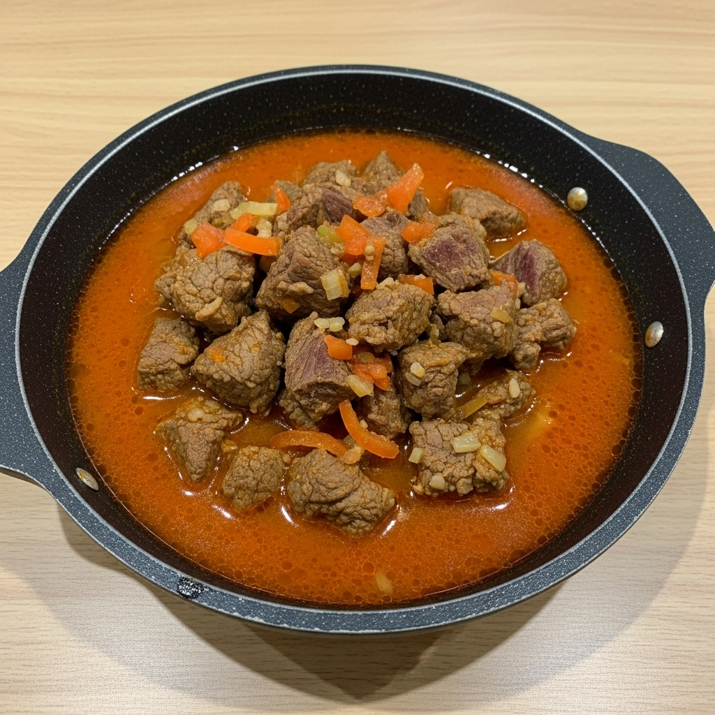 Borrego Estufado com Hortelã