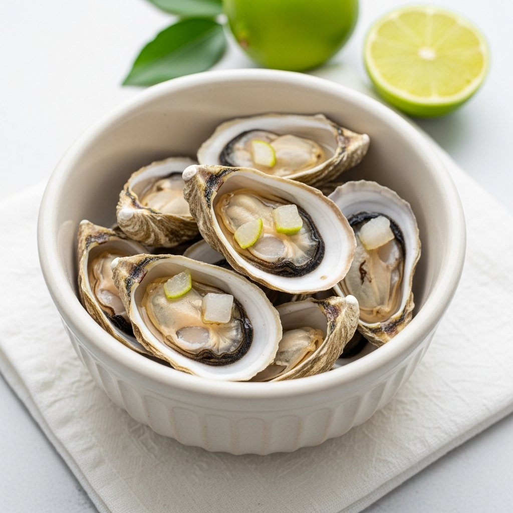 Ostras ao Natural com Limão